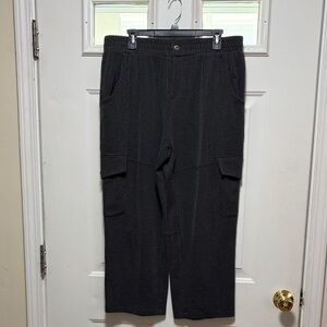 Women's Black Cargo Knit Pants